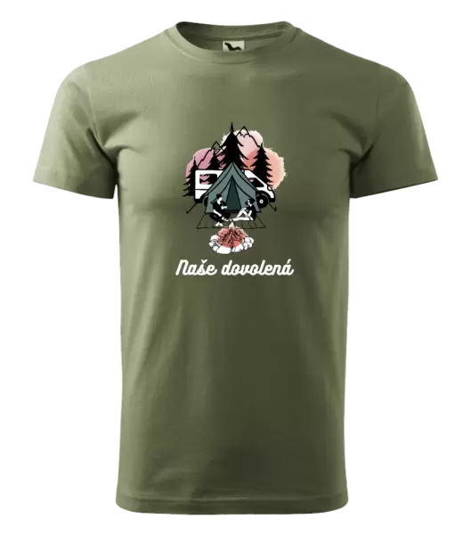 Pánské tričko Camp, naše dovolená