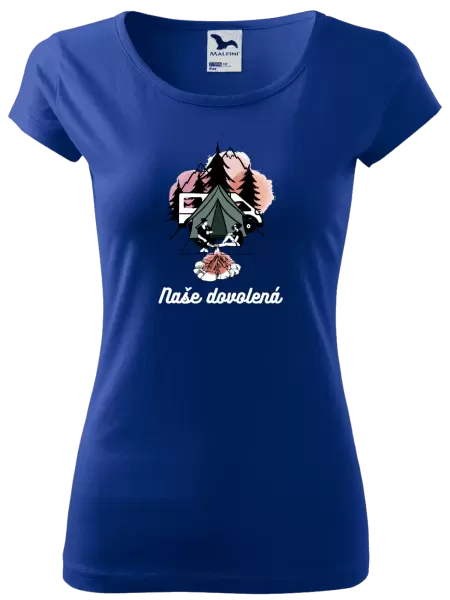 Dámské tričko Camp, naše dovolená