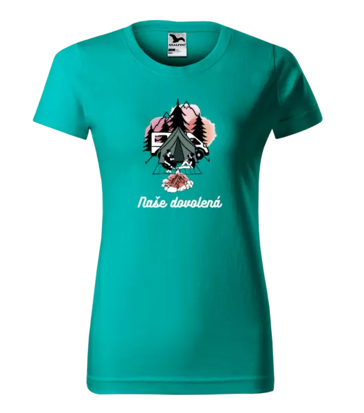 Dámské tričko Camp, naše dovolená