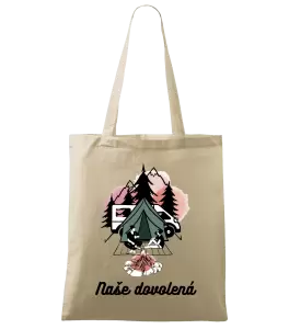 Látková taška Camp, naše dovolená