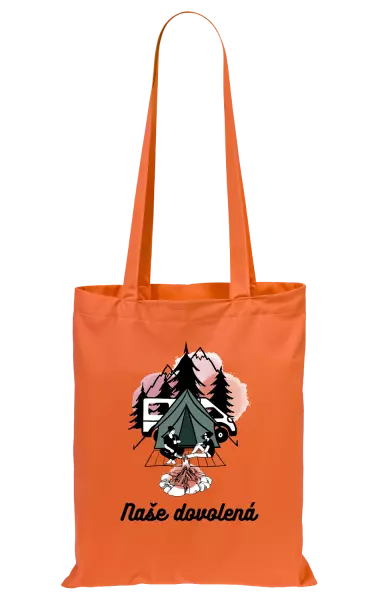 Látková taška Camp, naše dovolená