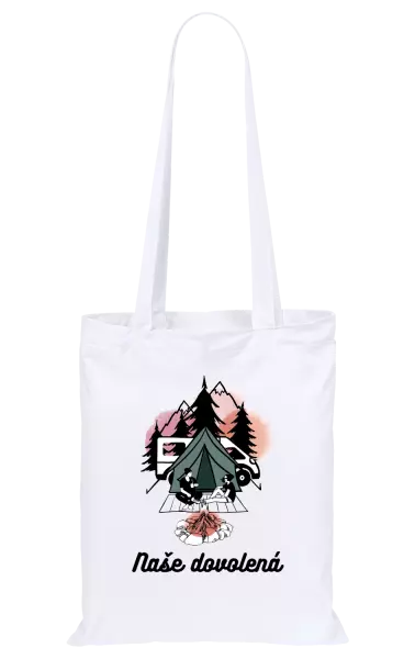 Látková taška Camp, naše dovolená