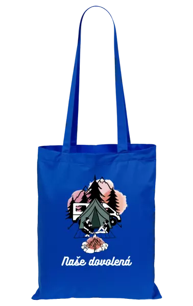 Látková taška Camp, naše dovolená