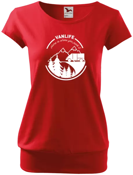 Dámské tričko Vanlife home