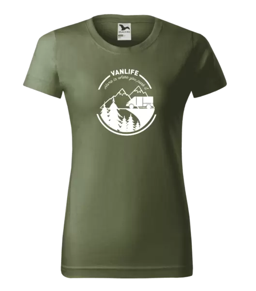 Dámské tričko Vanlife home