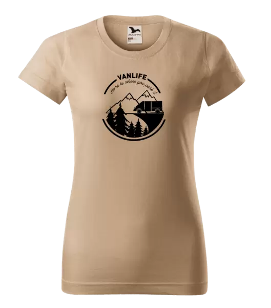 Dámské tričko Vanlife home