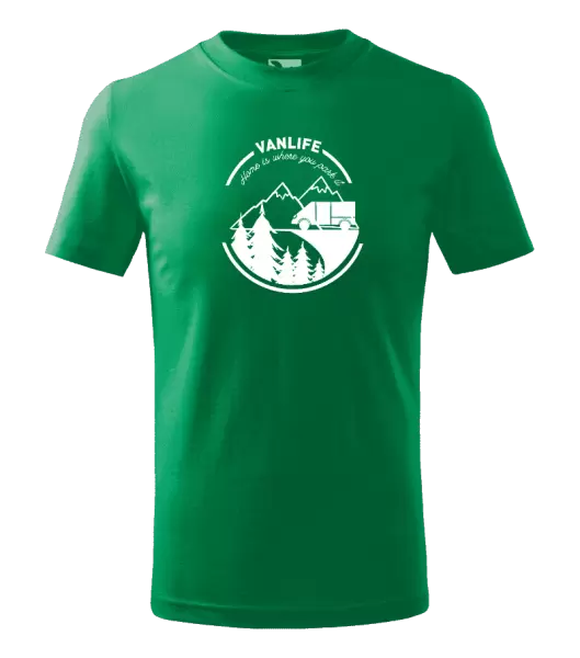 Dětské tričko Vanlife home