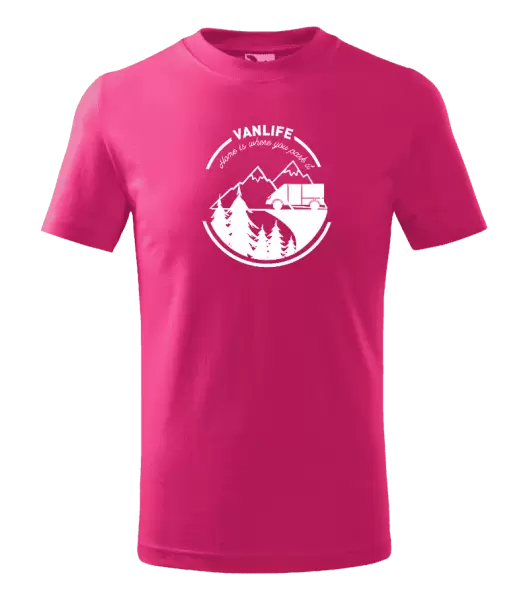 Dětské tričko Vanlife home