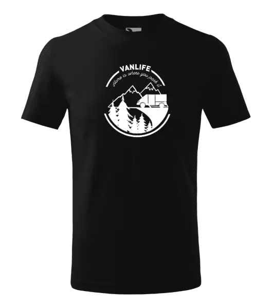 Dětské tričko Vanlife home