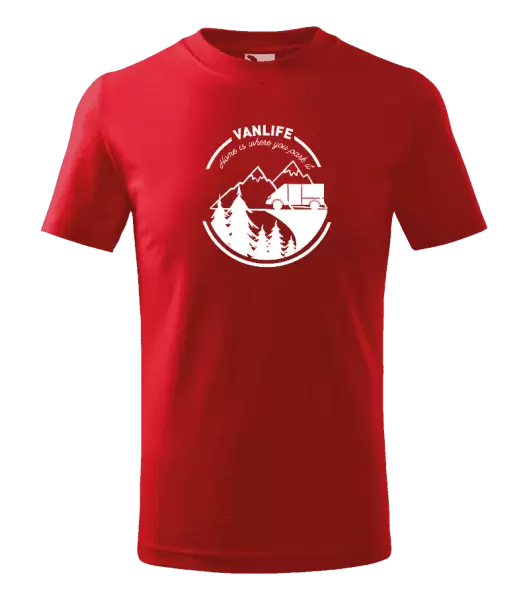 Dětské tričko Vanlife home