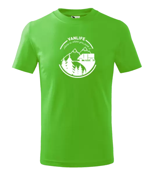 Dětské tričko Vanlife home