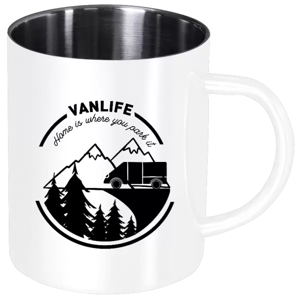 Nerezový hrnek Vanlife home