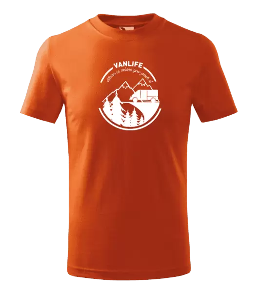 Dětské tričko Vanlife home