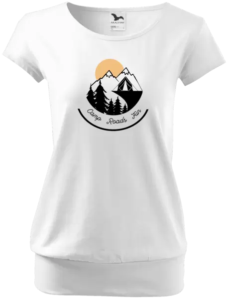Dámské tričko Camp roads fun