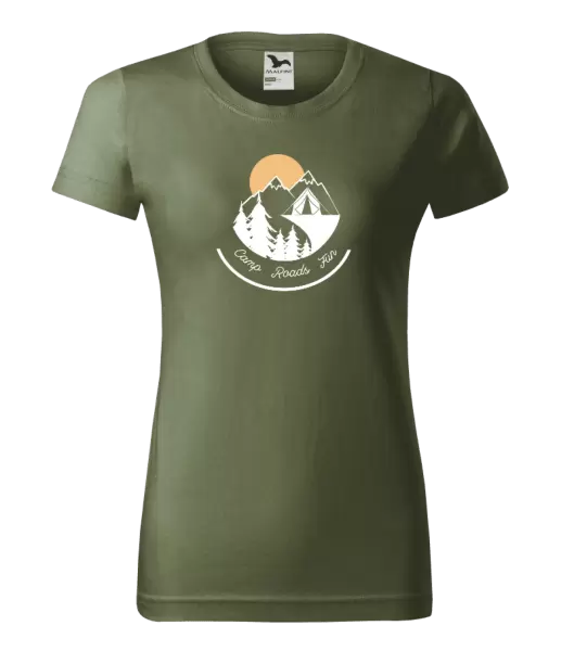 Dámské tričko Camp roads fun