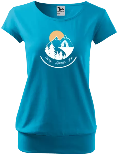 Dámské tričko Camp roads fun