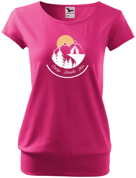 Dámské tričko Camp roads fun