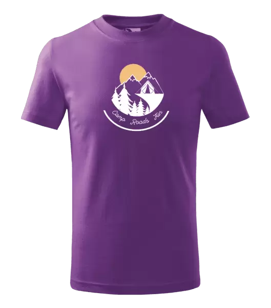 Dětské tričko Camp roads fun
