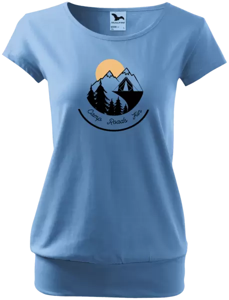 Dámské tričko Camp roads fun