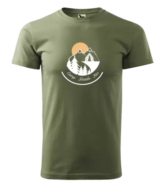 Pánské tričko Camp roads fun