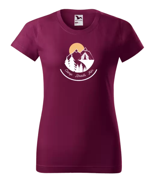 Dámské tričko Camp roads fun