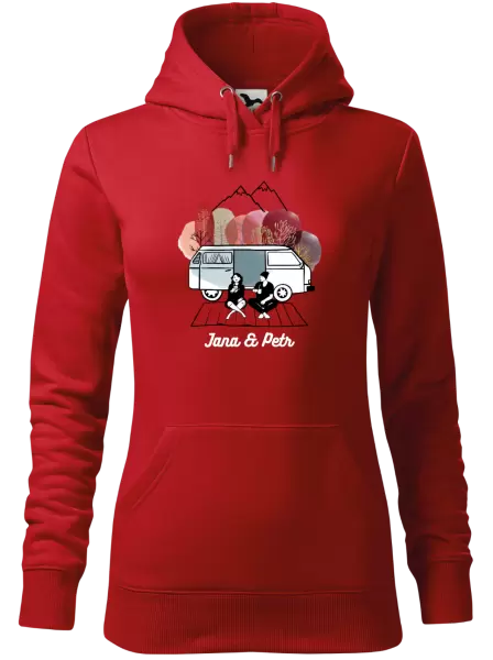 Dámská mikina Podzimní kempování - vlastní jména