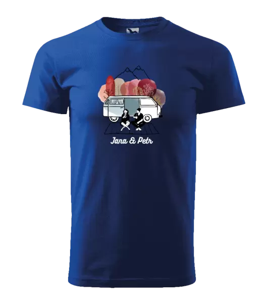 Pánské tričko Podzimní kempování - vlastní jména