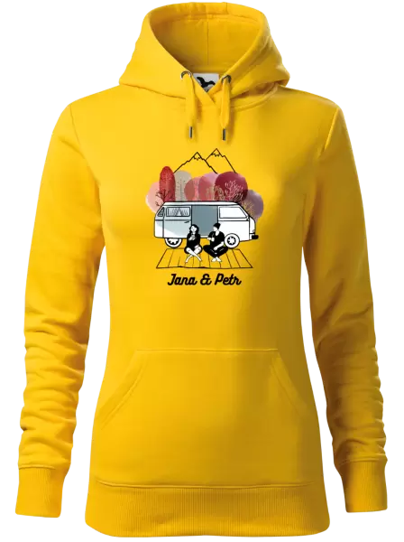 Dámská mikina Podzimní kempování - vlastní jména