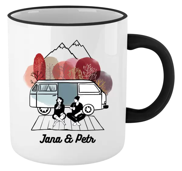 Hrnek Podzimní kempování - vlastní jména