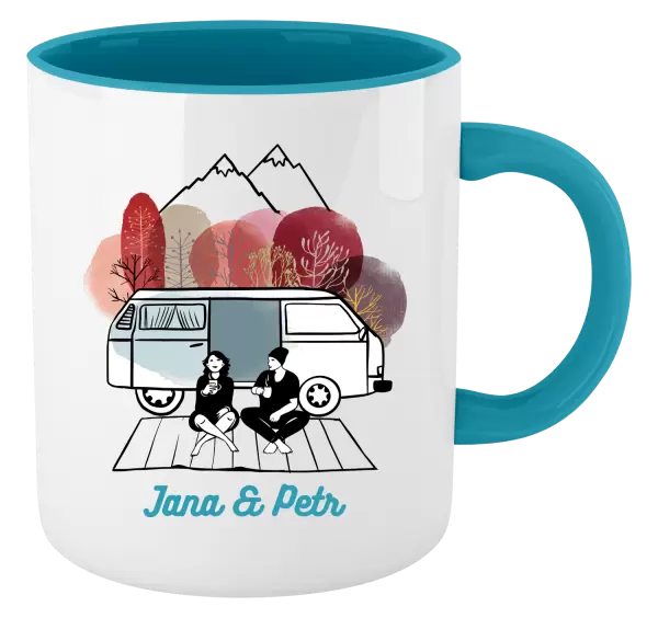 Hrnek Podzimní kempování - vlastní jména