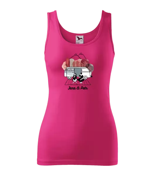 Dámské tílko Podzimní kempování - vlastní jména