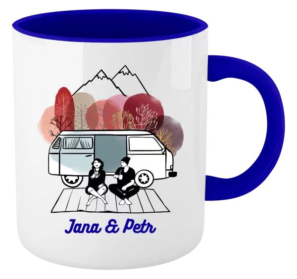 Hrnek Podzimní kempování - vlastní jména