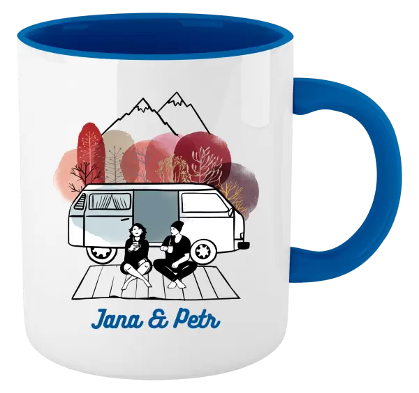 Hrnek Podzimní kempování - vlastní jména