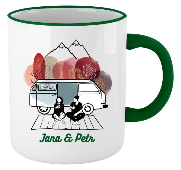 Hrnek Podzimní kempování - vlastní jména