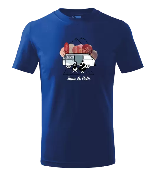 Dětské tričko Podzimní kempování - vlastní jména