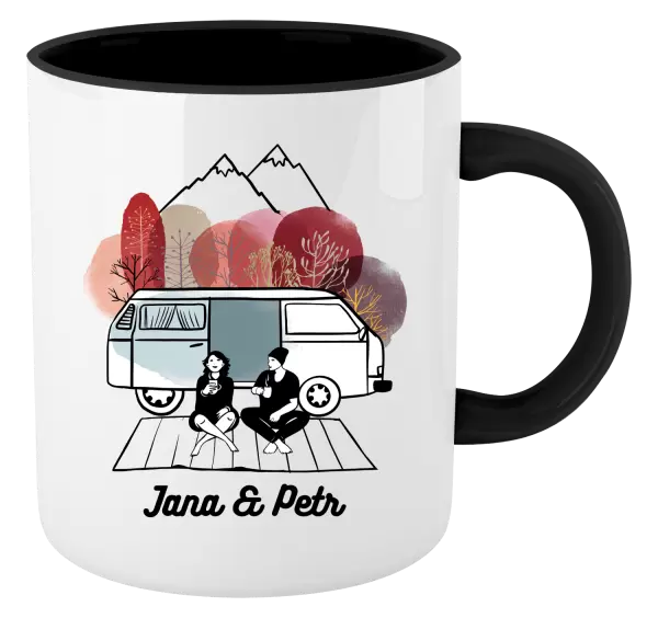 Hrnek Podzimní kempování - vlastní jména