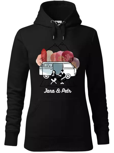 Dámská mikina Podzimní kempování - vlastní jména