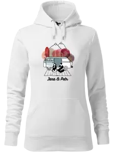 Dámská mikina Podzimní kempování - vlastní jména