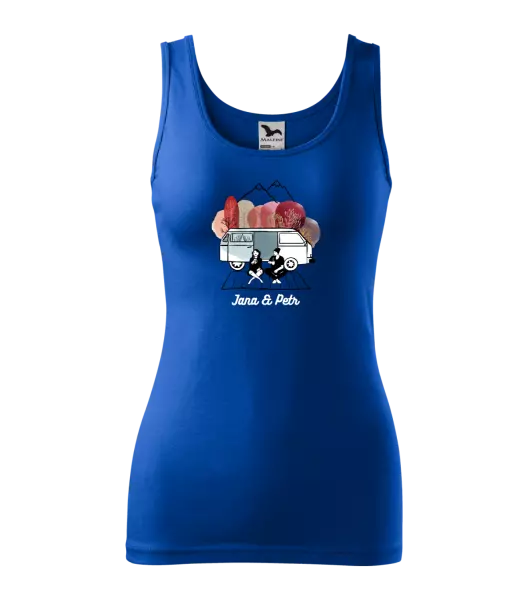 Dámské tílko Podzimní kempování - vlastní jména