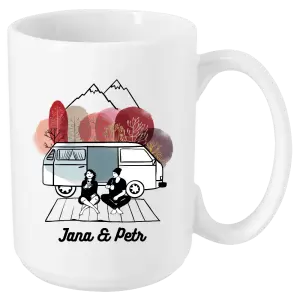 Hrnek Podzimní kempování - vlastní jména