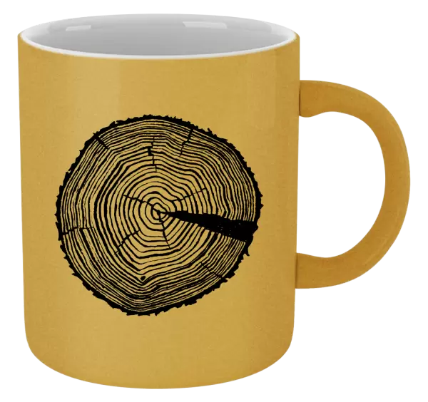 Metalický hrnek Pařez