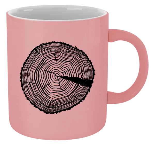 Metalický hrnek Pařez