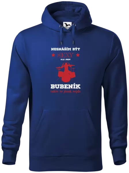 Pánská mikina Nesnáším být sexy, ale jsem bubeník