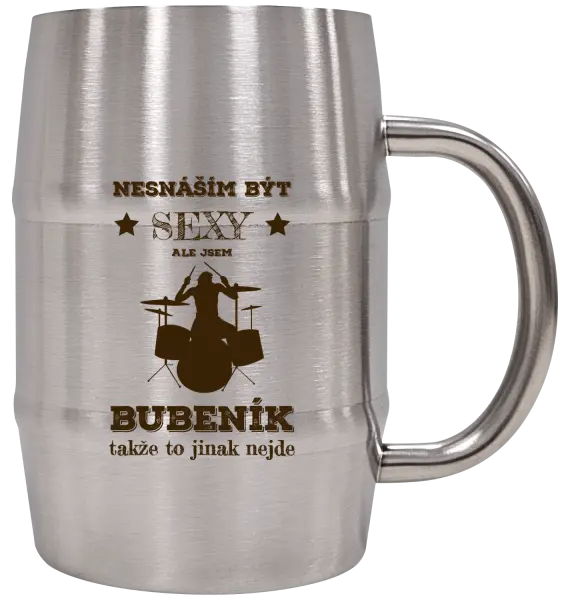Nerezový chladicí půllitr Nesnáším být sexy, ale jsem bubeník