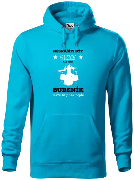 Pánská mikina Nesnáším být sexy, ale jsem bubeník