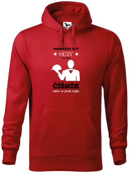 Pánská mikina Nesnáším být sexy, ale jsem číšník
