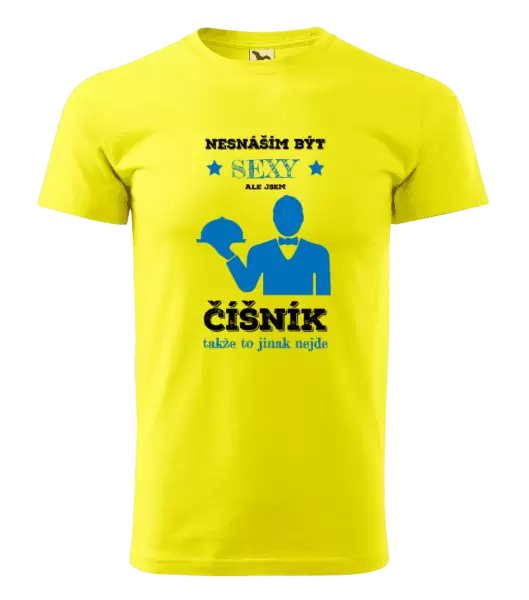 Pánské tričko Nesnáším být sexy, ale jsem číšník