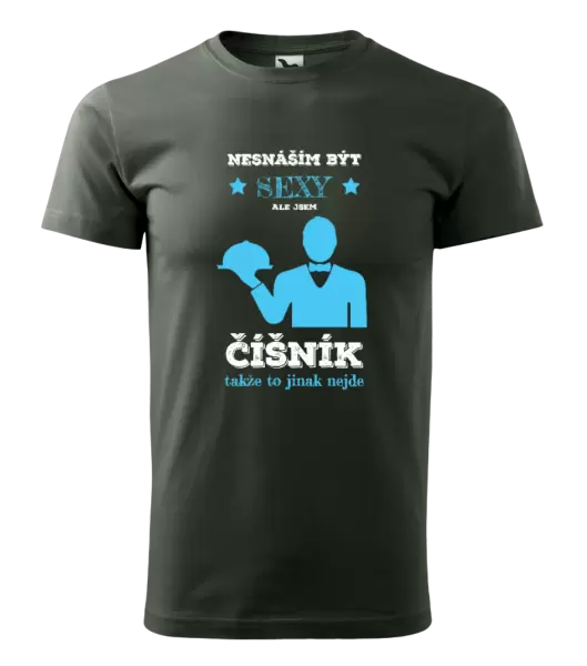 Pánské tričko Nesnáším být sexy, ale jsem číšník