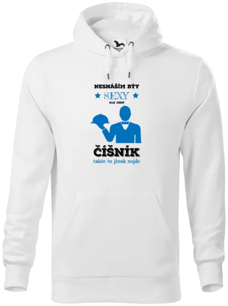 Pánská mikina Nesnáším být sexy, ale jsem číšník