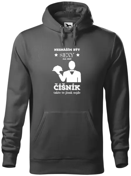 Pánská mikina Nesnáším být sexy, ale jsem číšník